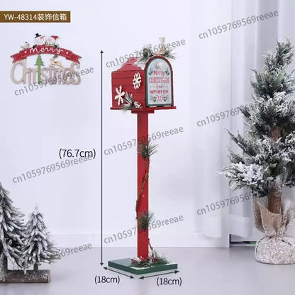 Christmas Decorations Small House Mailbox