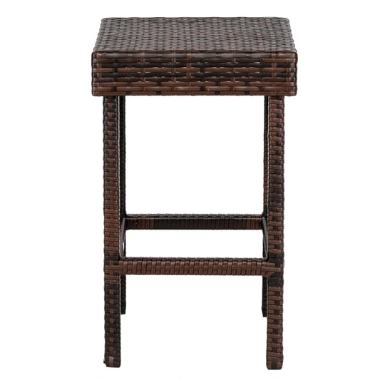 Bar Stool-Table And Chair Set Of 4 Brown Gradient(Only 4 Bar Chairs Included)Easier To Assemble And Now Sturdier