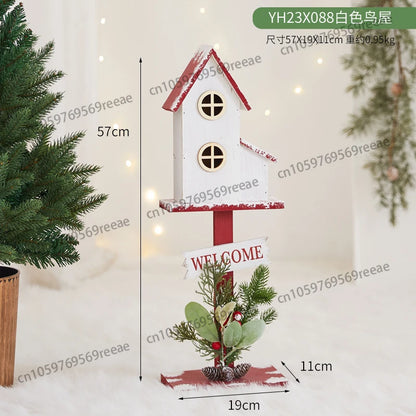 Christmas Decorations Small House Mailbox