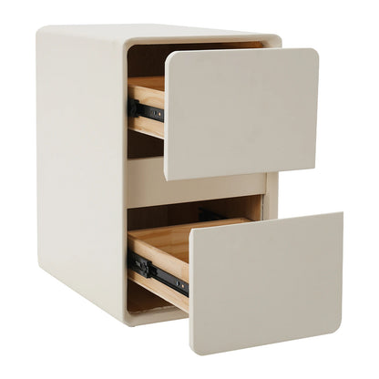 Modern Bedside Cabinet, Nightstand Storage Cabinet for The Bedroom, Side Table with 2-drawers, House Furnishings