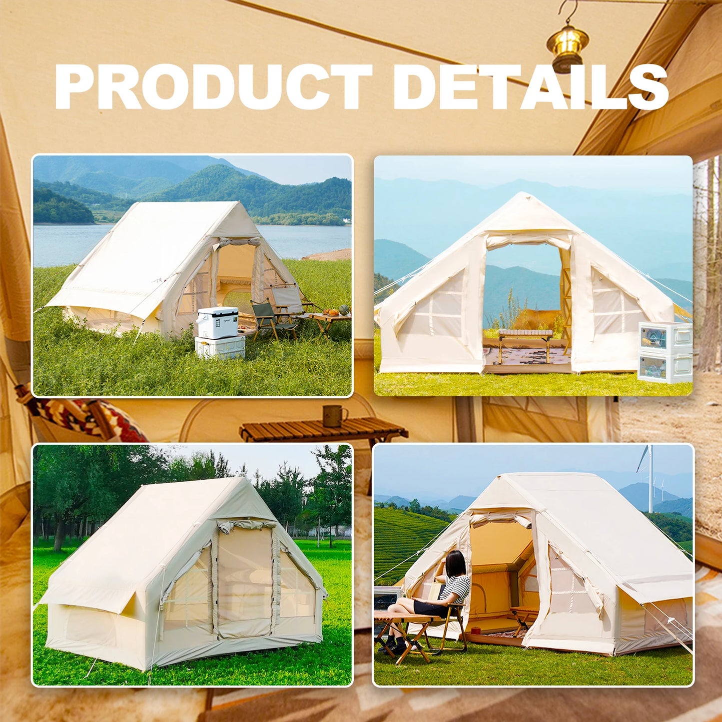 Easy Setup Inflatable Tent for Camping