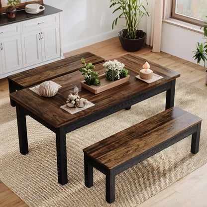 Farmhouse Kitchen Table Set and Dinette for Dining Room