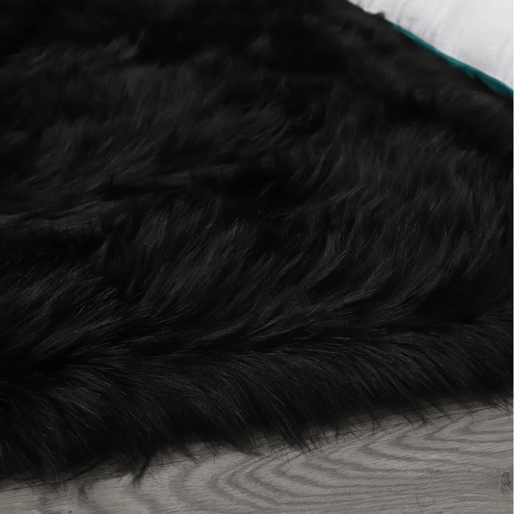 Faux Fur Sheepskin Area Rug Bedroom Blanket Living Room