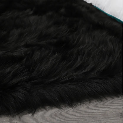 Faux Fur Sheepskin Area Rug Bedroom Blanket Living Room
