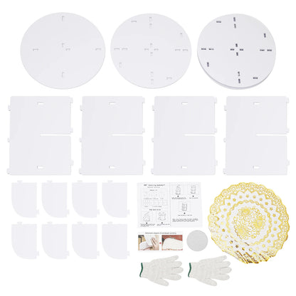 2-Tier Rotating Bookshelf: Stylish Design,