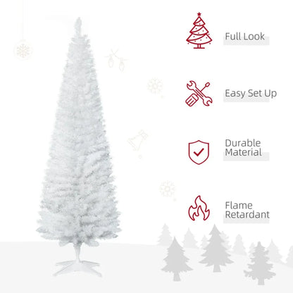 6' Artificial Pencil Christmas Tree Slim Xmas