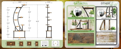 Plant Stand Indoor with Grow Lights