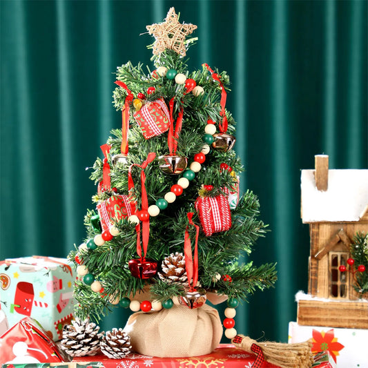 Small Decorated Christmas Tree Lightweight and Portable Cute Design