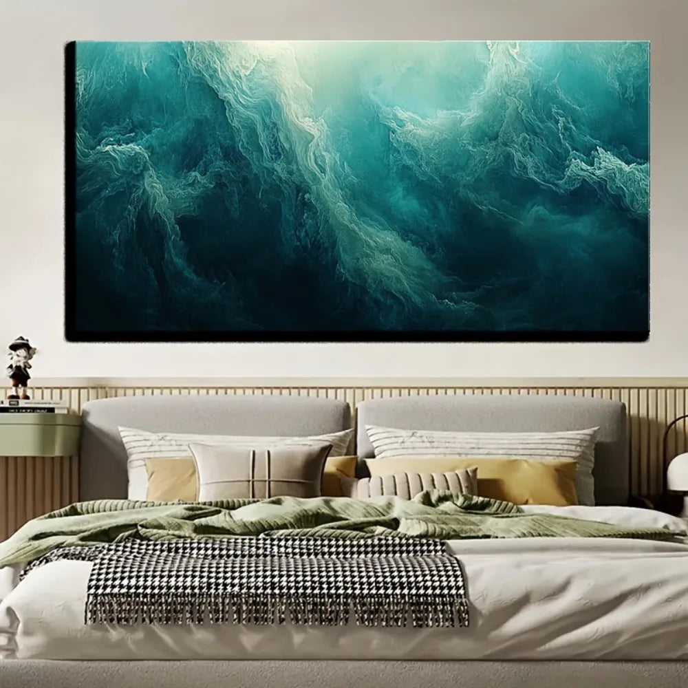 art oil painting, interior decoration painting, 1.5 inch thick pine solid wood frame