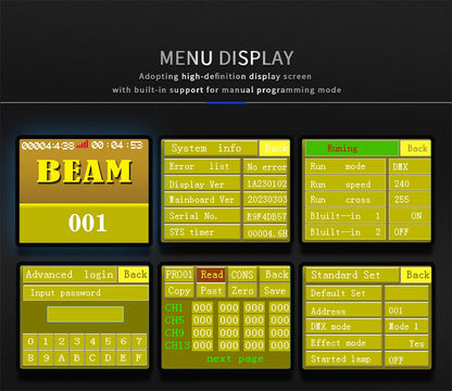 2/4pcs 275W Moving Head Light Rainbow Frost Effect DJ Disco
