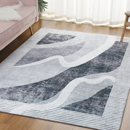 Area Rugs for Living Room, Machine Washable Vintage Rug,