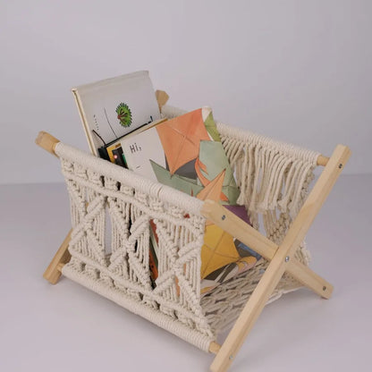 Xemussa 1pc Newspaper book  Magazine Rack Basket Book Basket