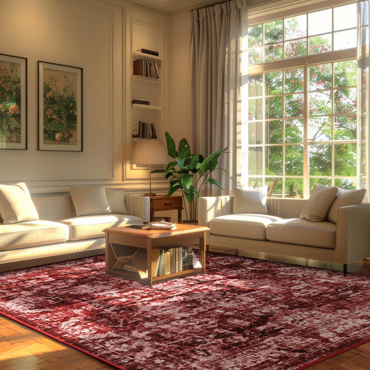 Large Size Area Rugs Modern Vintage Floral Rug Accent