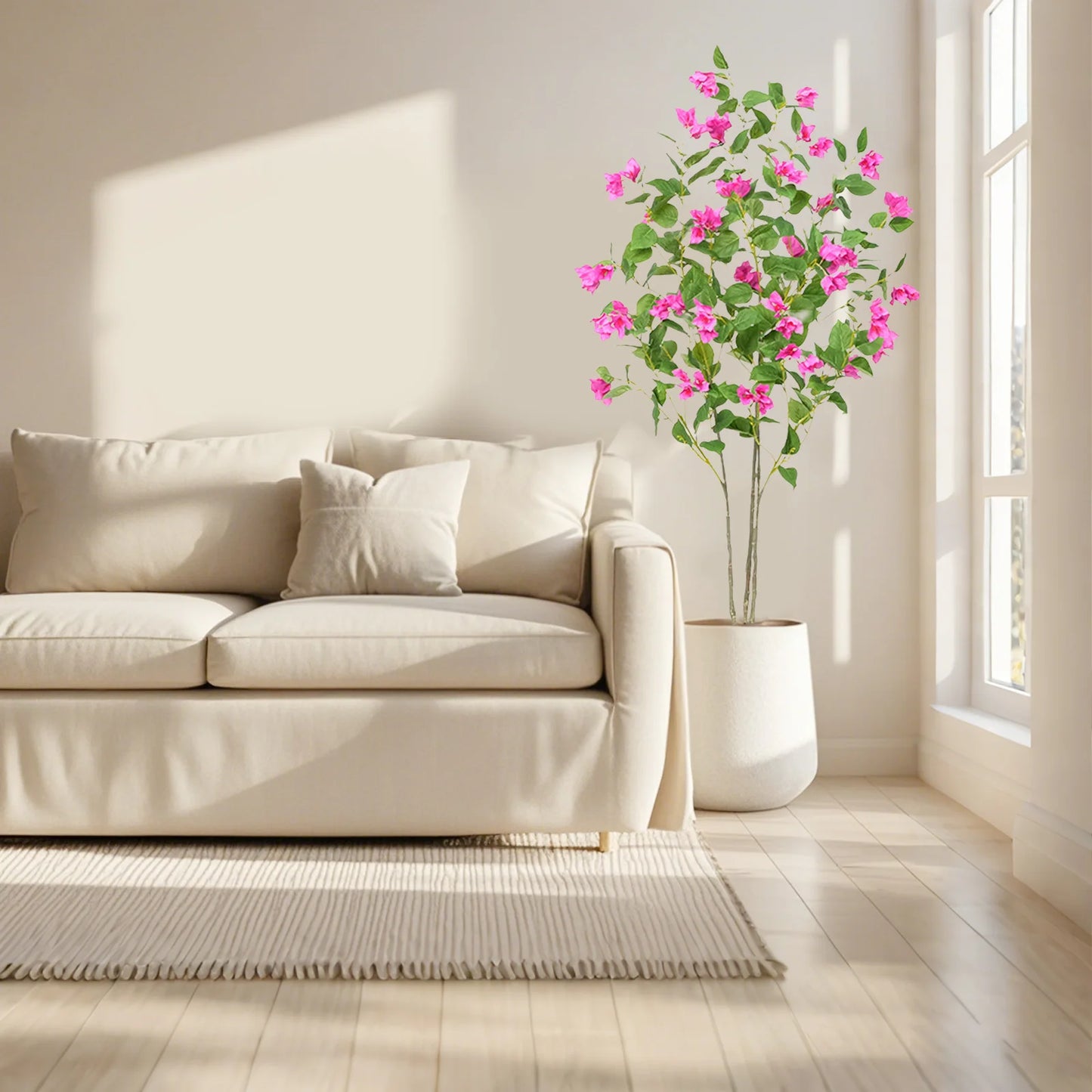 Artificial Bougainvillea Tree Green Plant Bendable Branches And Stems