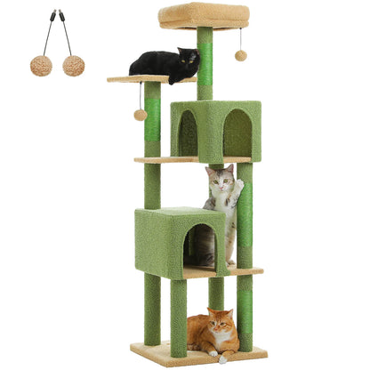 Cat Tree Tower with 4 Natural Sisal Scratching Posts