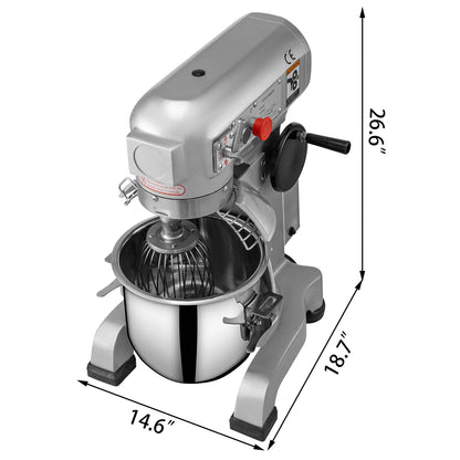 Electric Dough Machine Stainless Steel Commercial Cream Egg Whisk Mixer Processor Kitchen Food Stand Blender