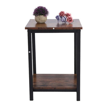 Living Room Desk Simple Double Layer Storage Cabinet Coffee End Table