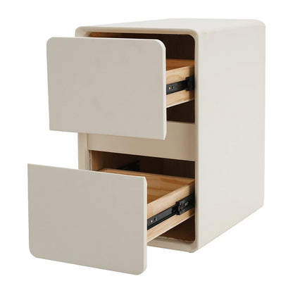 Modern Bedside Cabinet, Nightstand Storage Cabinet for The Bedroom, Side Table with 2-drawers, House Furnishings