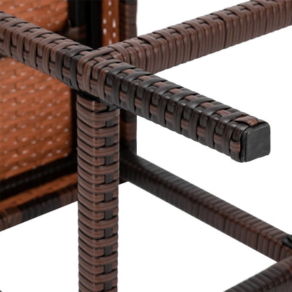Bar Stool-Table And Chair Set Of 4 Brown Gradient(Only 4 Bar Chairs Included)Easier To Assemble And Now Sturdier