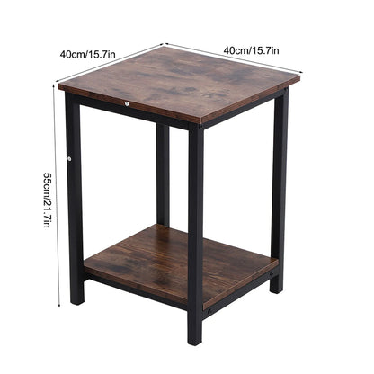 Living Room Desk Simple Double Layer Storage Cabinet Coffee End Table