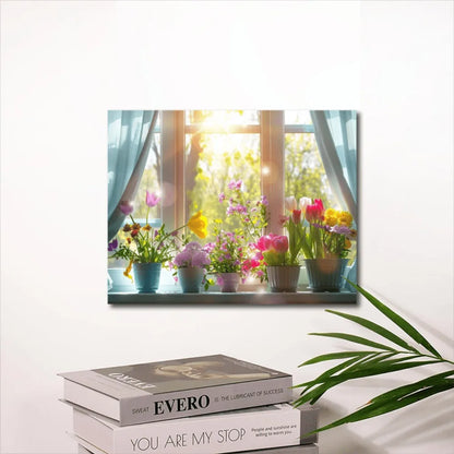 Gorgeous garden canvas painting,