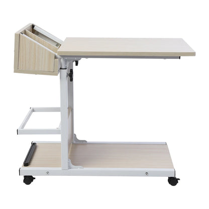 Portable Multifunctional Removable Laptop Desk with Wheels Drawer Bed Sofa Books Snack Laptop Desk Removable Laptop Desk