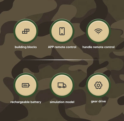 tank toy Technical The APP&RC Leopard 2 Tank Building Block Assembly Tank Brick Set Kids Christmas Gift