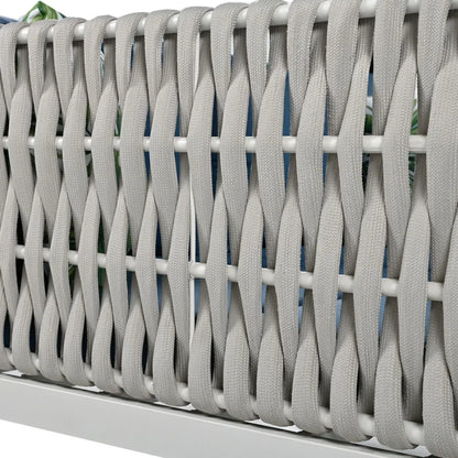 U_Style Outdoor Patio Sunbed with Curtains High Comfort Suitable for Multiple Scenarios