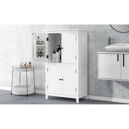 Elegant Bathroom Floor Storage Cabinet