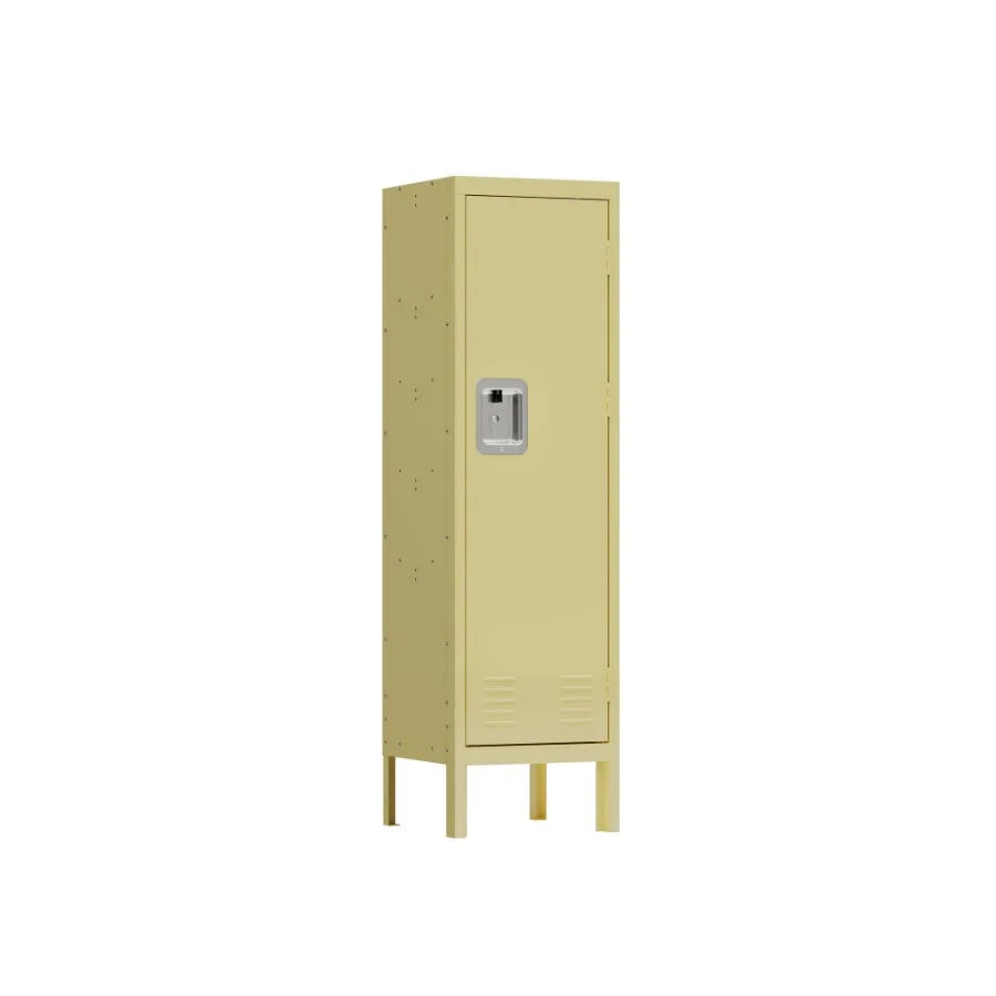 1 Door Tall Single Metal LockerRetro Style Storage CabinetIndustrial FurnitureFor Living Room Bedroom Storage Room Gym SchoolYe