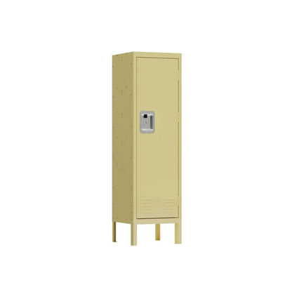 1 Door Tall Single Metal LockerRetro Style Storage CabinetIndustrial FurnitureFor Living Room Bedroom Storage Room Gym SchoolYe