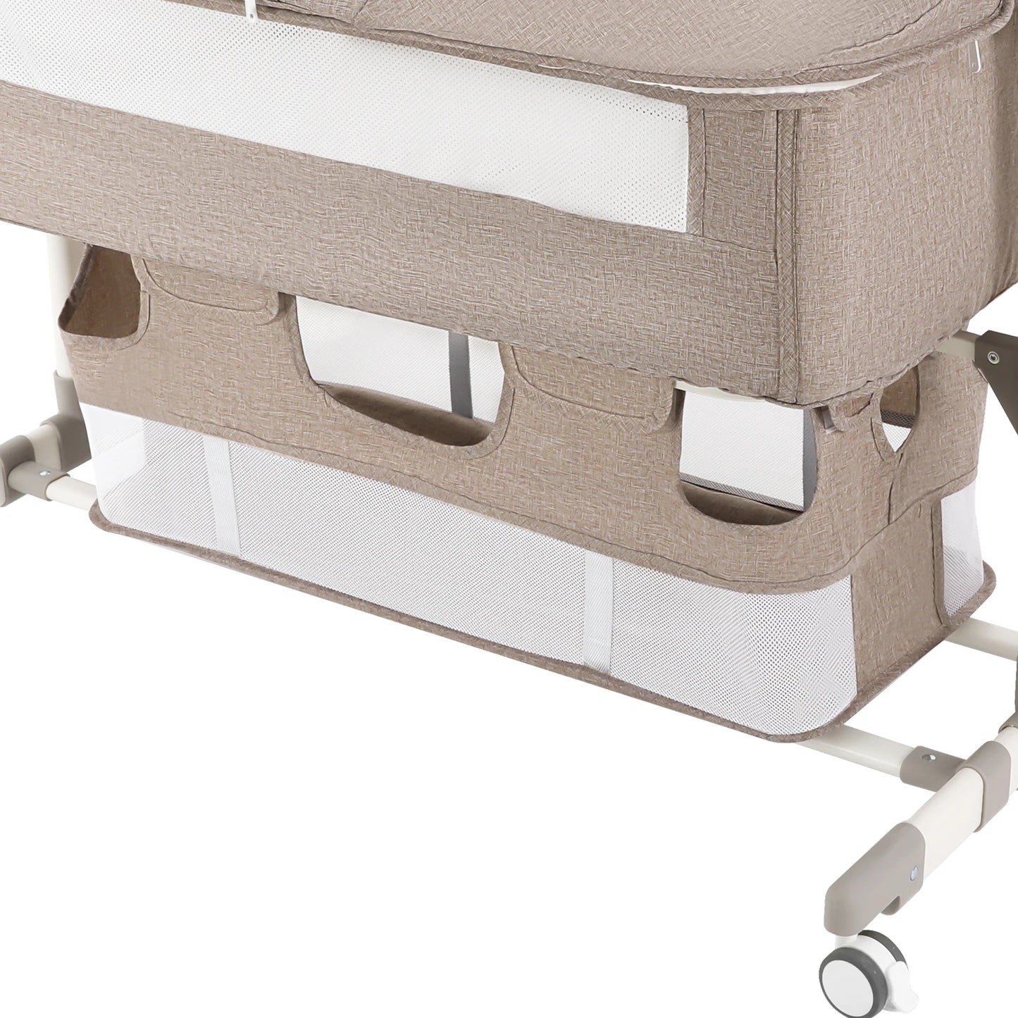 Portable Baby Bed Height Adjustable Bedside Sleeper Music Play