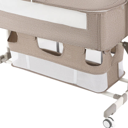 Portable Baby Bed Height Adjustable Bedside Sleeper Music Play