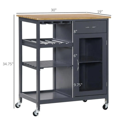 Modern Kitchen Sideboard Storage Cabinet & Coffee Bar