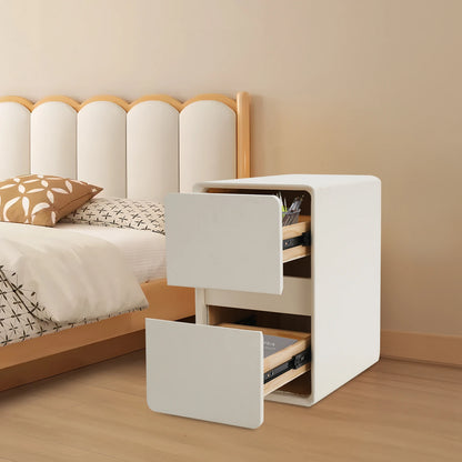Modern Bedside Cabinet, Nightstand Storage Cabinet for The Bedroom, Side Table with 2-drawers, House Furnishings
