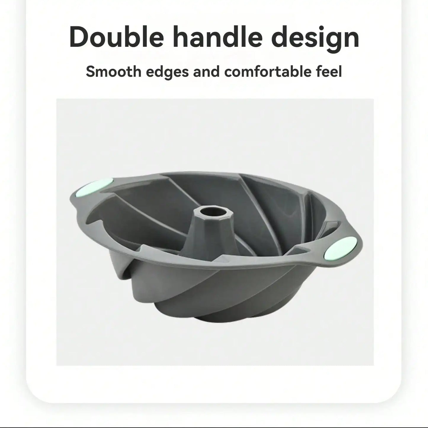 Silicone Cake Pan, Non-Stick Silicone Cake Mold