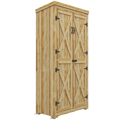 Wooden Garden Shed Outdoor Storage Cabinet with Waterproof