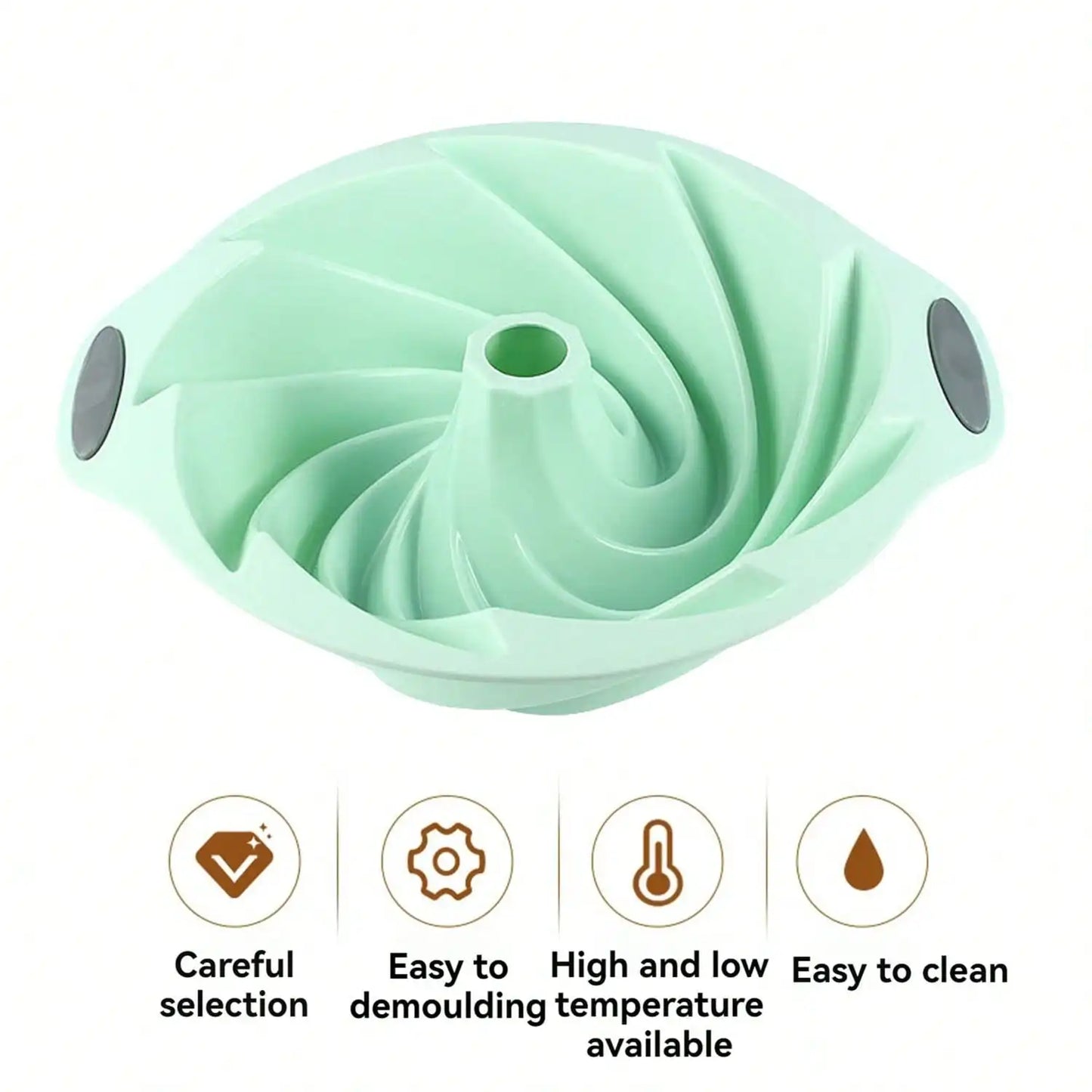 Silicone Cake Pan, Non-Stick Silicone Cake Mold