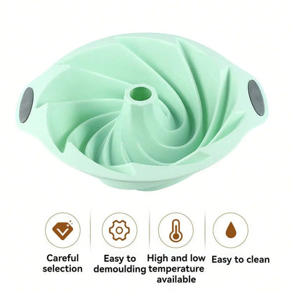 Silicone Cake Pan, Non-Stick Silicone Cake Mold