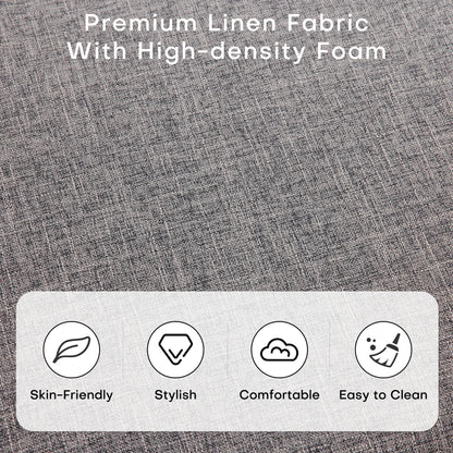 Large Storage Ottoman , 31.4 inch Lift Top Large Coffee Table with High-density Foam Wood Legs