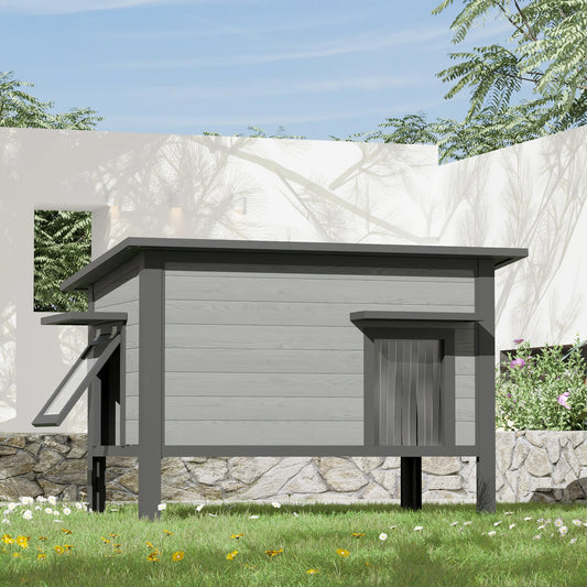 Indoor Outdoor Cat House, Weatherproof,