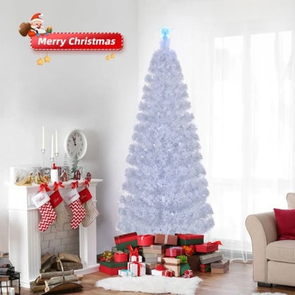 7 FT Prelit Christmas Tree Artificial Fiber Optic