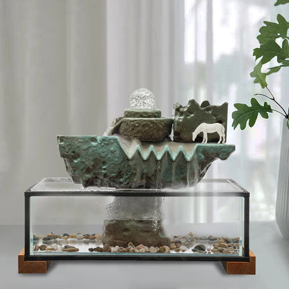 Zen Tabletop Water Fountain  Fish Tank