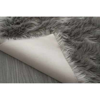 Faux Fur Sheepskin Area Rug Bedroom Blanket Living Room