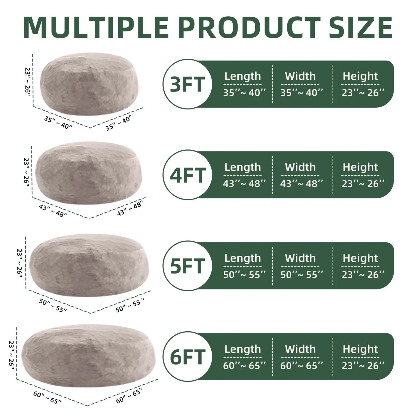 Bean Bag Chair filled with memory foam. Large bean bag chair suitable for adults, featuring a soft sofa