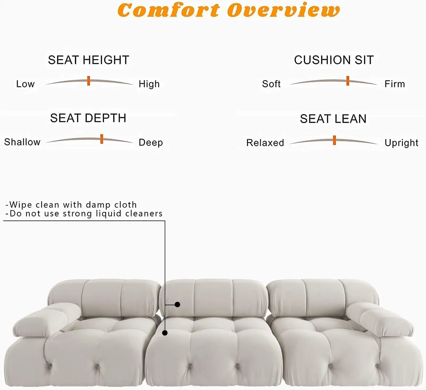 Minimalist Modular Sectional Sofas Modern Velvet Convertible Couches 3 Seats Living Room Sofa Sets