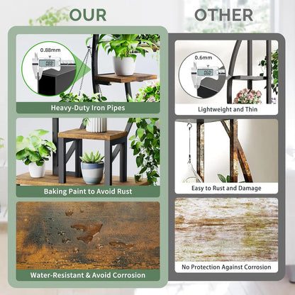 Plant Stand Indoor with Grow Lights