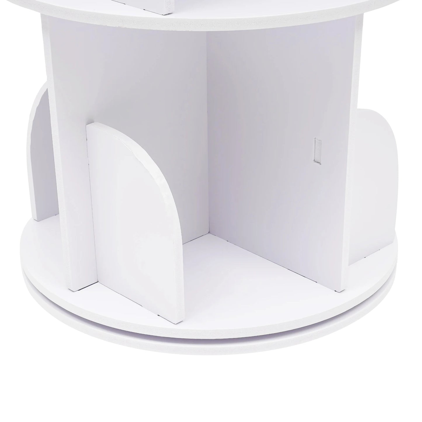 2-Tier Rotating Bookshelf: Stylish Design,