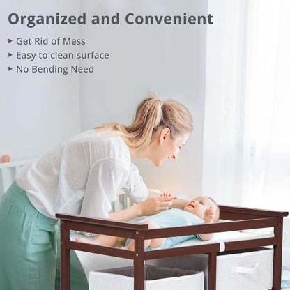 Baby Diaper Stand Multi layer Solid Wood Baby Diaper Stand