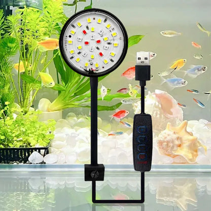 USB Small Fish Tank Light Dimmable LED Moving Aquarium